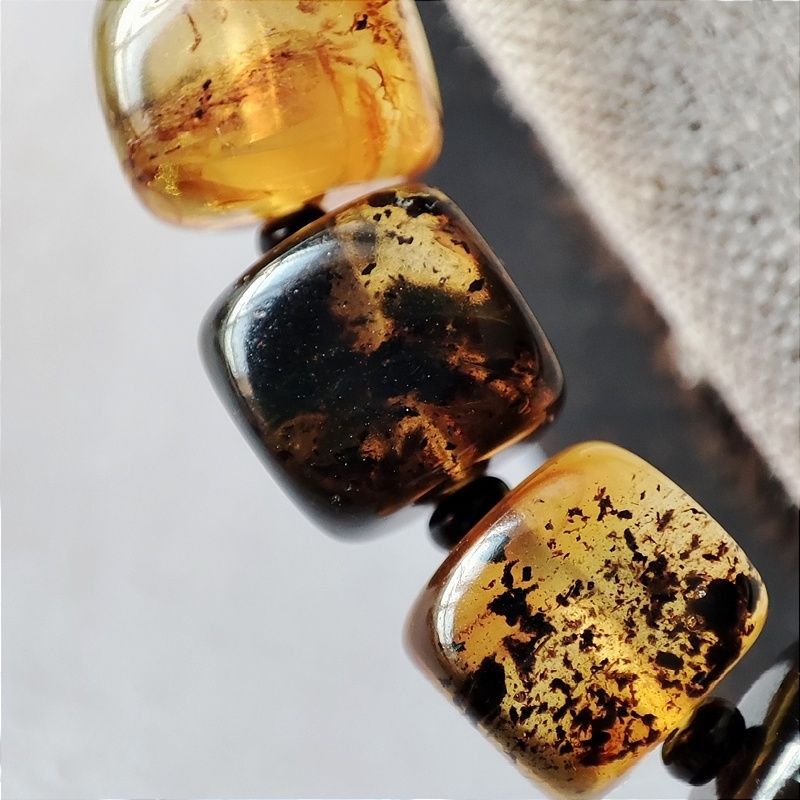 Браслет "Куб" янтарь